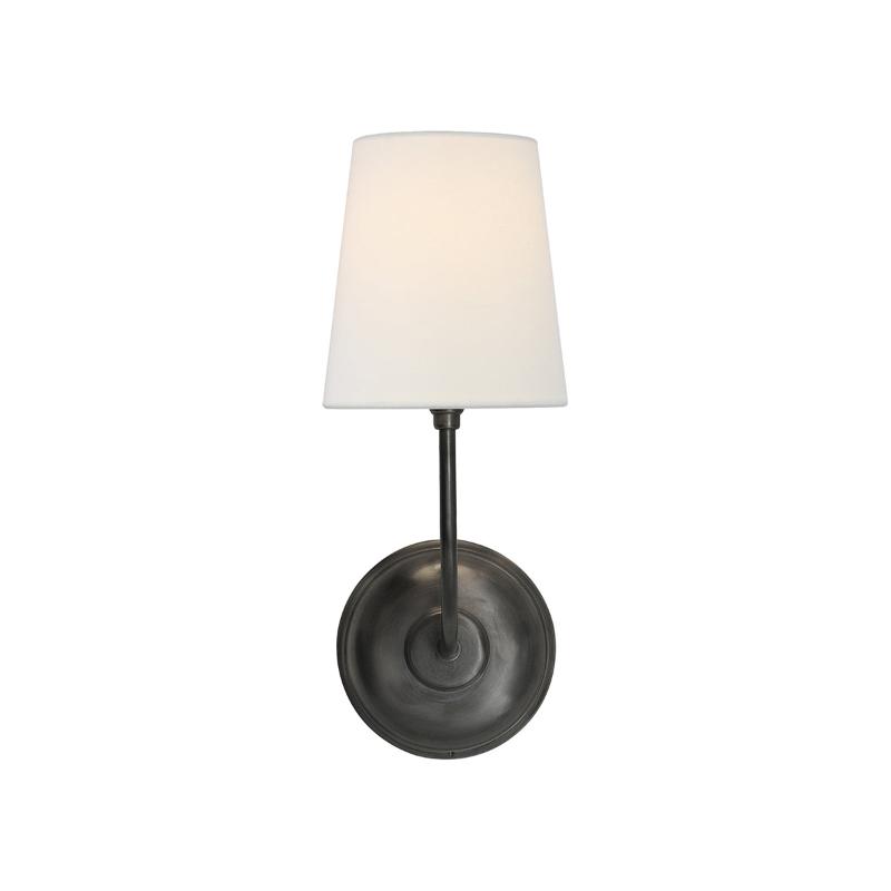 Hikaria | Mid-Century Brass Wall Sconce with Fabric Shade for Warm Ambient Light 8
