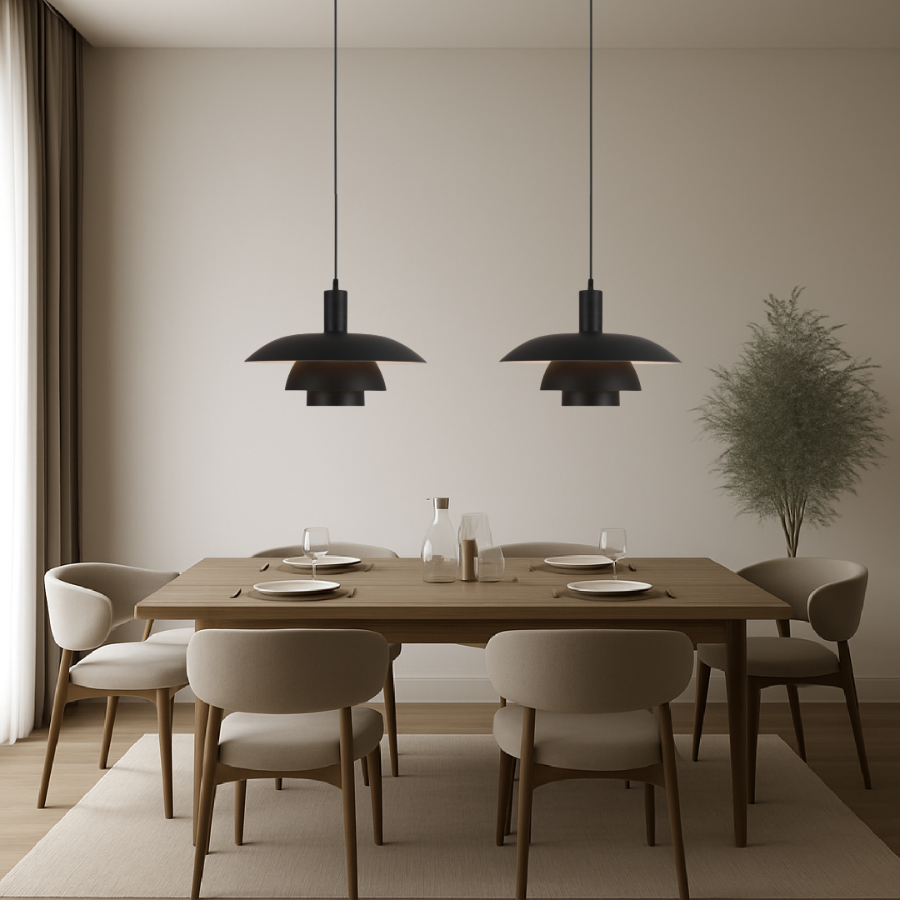 Iven | Stylish Black Pendant Light for Kitchen Island Lighting 8