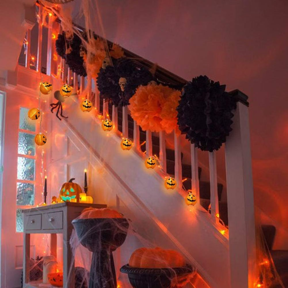 Jacko Lantern String Lights for Halloween Decoration | Solar powered