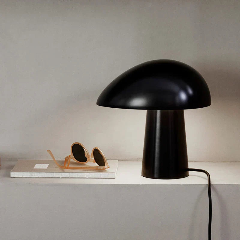 Juno Table Lamp with Wood Grain Accents, Modern Scandinavian Design for Bedroom and Living Room 6