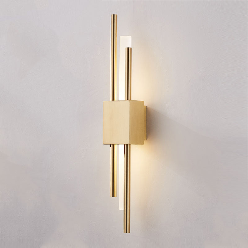 Khalo Wall Light Sconce in Gold or Black with Acrylic Design and LED Illumination 7