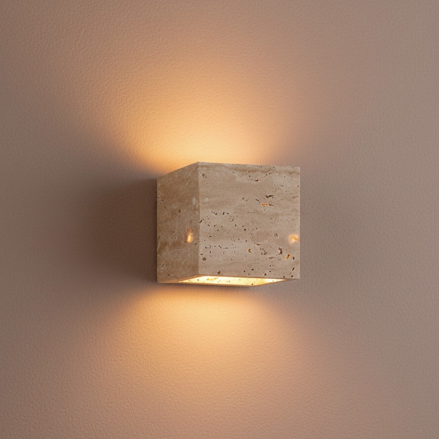 Kivarae | Elegant Natural Stone Outdoor Wall Light Sconce 0