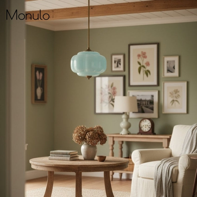 Kivaro | Luna Glass Pendant Light for Adjustable Kitchen Lighting