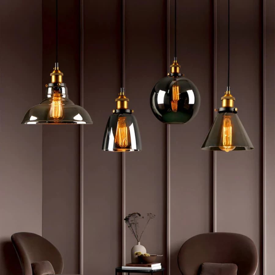 Kivexa | Elegant Vintage Glass Kitchen Pendant Lighting Fixture 3