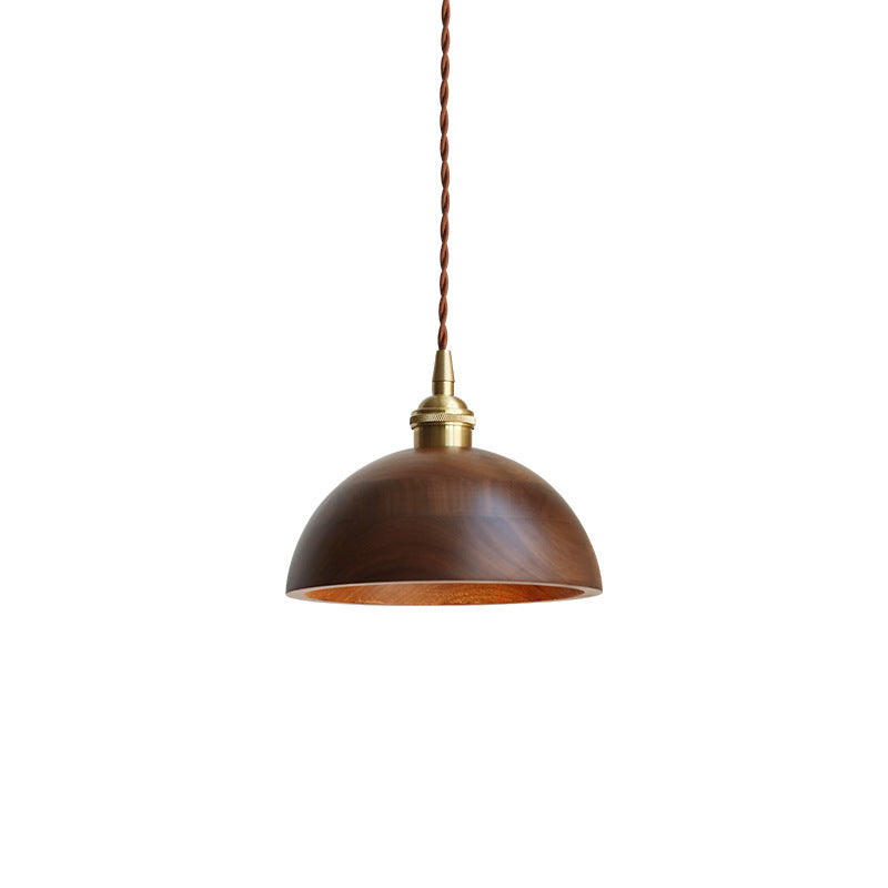 Woodsy Pendant Lamp | Japandi Black Walnut Dining Lighting