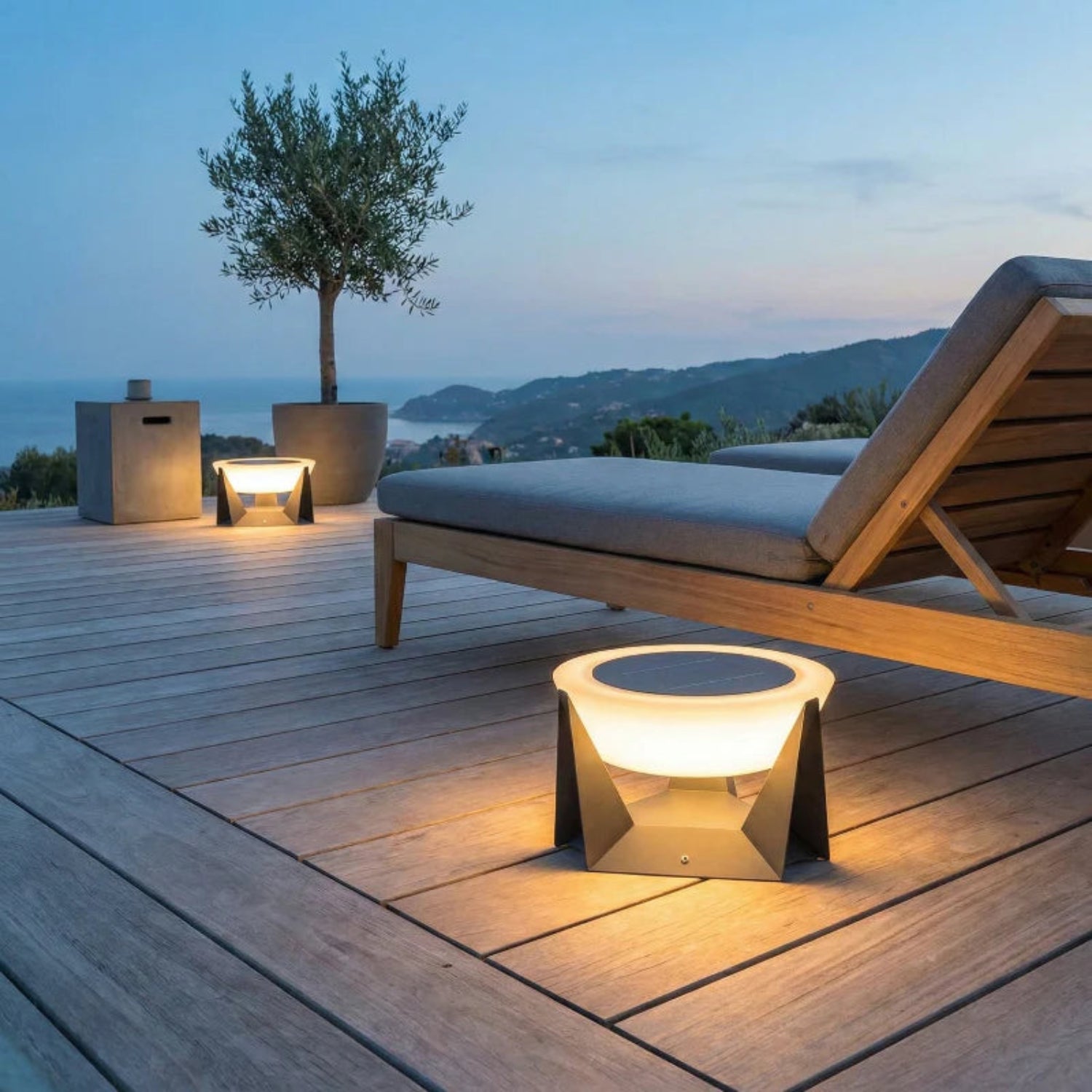Leni | Modern Stylish Solar Outdoor Garden Light with Remote Control 3