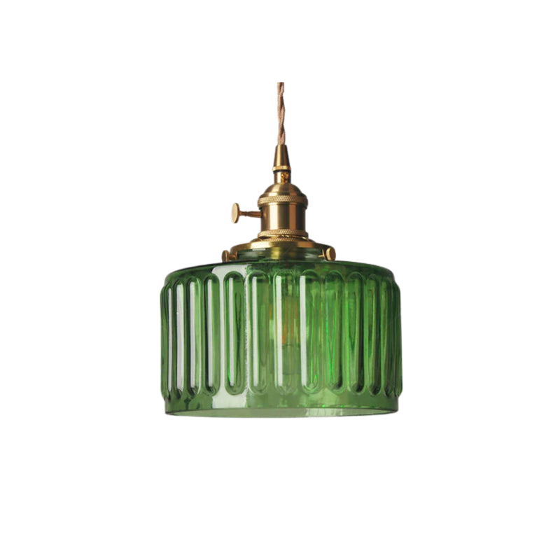Lucentra | Elegant Ribbed Glass Pendant Light for Warm Ambience 0