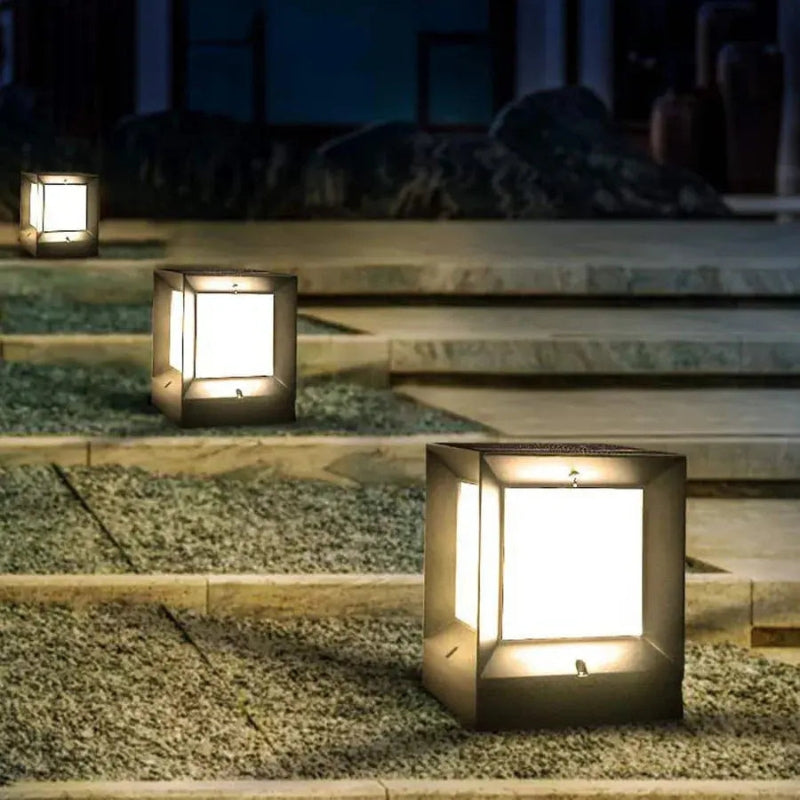 Lucentra | Luma Outdoor Cube LED Lamp for Modern Garden Lighting