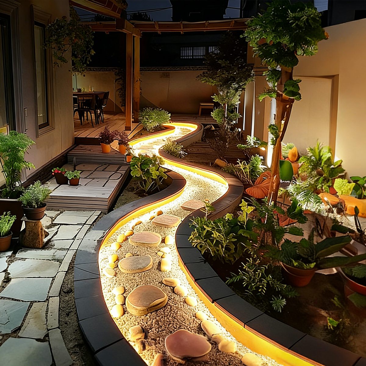Luma Outdoor LED Rope Light Fixtures with Waterproof Design for Garden Lighting 5