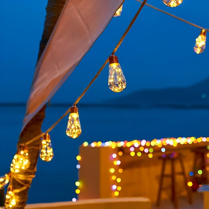 Luma | Solar Outdoor Festoon Lights for Warm Ambient Lighting