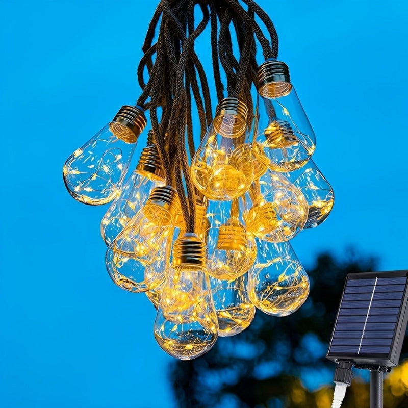 Luma | Solar Outdoor Festoon Lights for Warm Ambient Lighting