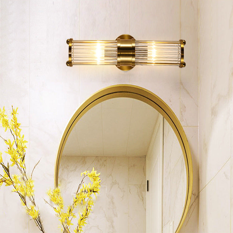 Luma Wall Lamp with Crystal Shades and Gold Finish 1