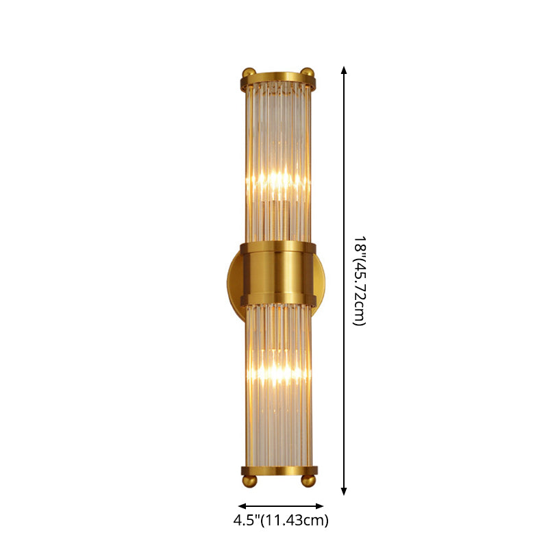 Luma Wall Lamp with Crystal Shades and Gold Finish 7