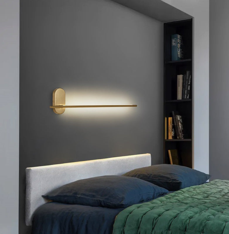 Luma Wall Sconce Light in Black and Brass with Adjustable Colour Temperature for Indoor Use 4