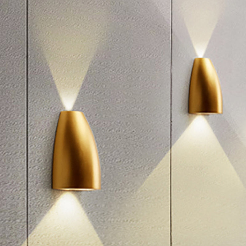 Luma Wall Sconce Lighting in Black, Grey, and White with Up and Down LED Illumination 2