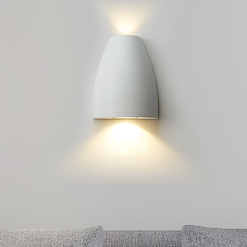 Luma Wall Sconce Lighting in Black, Grey, and White with Up and Down LED Illumination 5