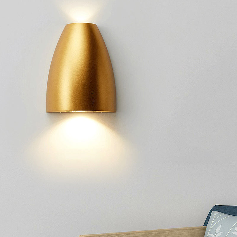 Luma Wall Sconce Lighting in Black, Grey, and White with Up and Down LED Illumination 6