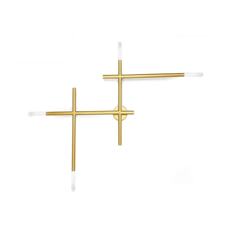 Luma Wall Sconce in Black and Gold with Four LED Bulbs for Modern Interiors 4