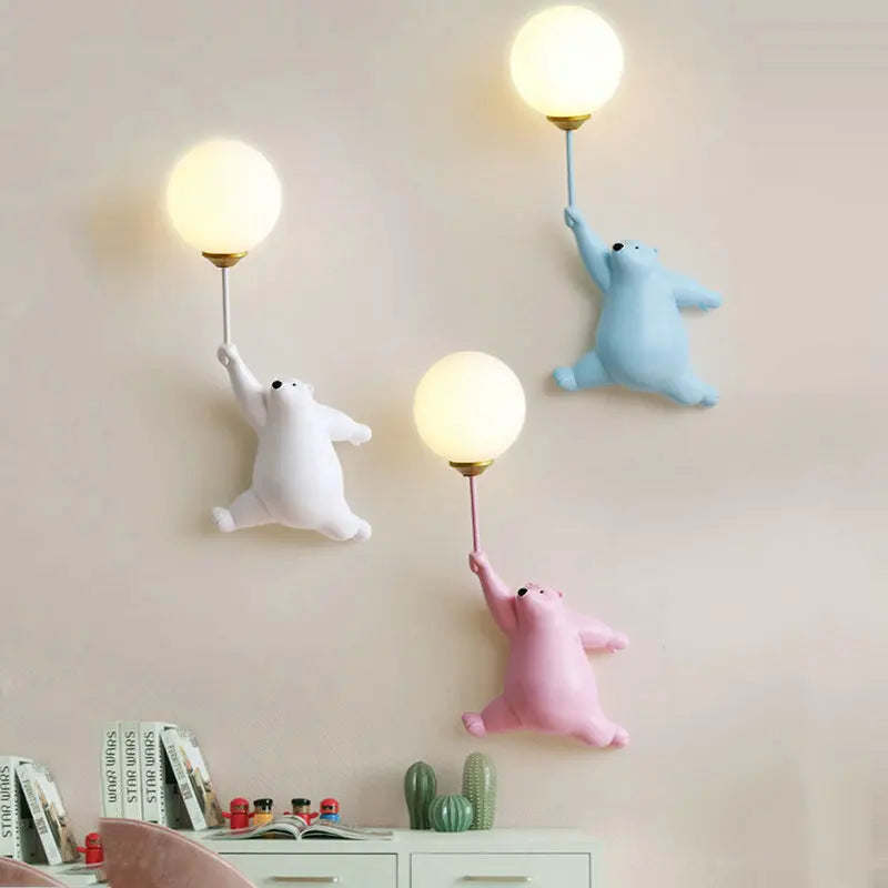 LumiBear | Charming Colorful Cartoon Wall Lamp for Kids' Rooms 1