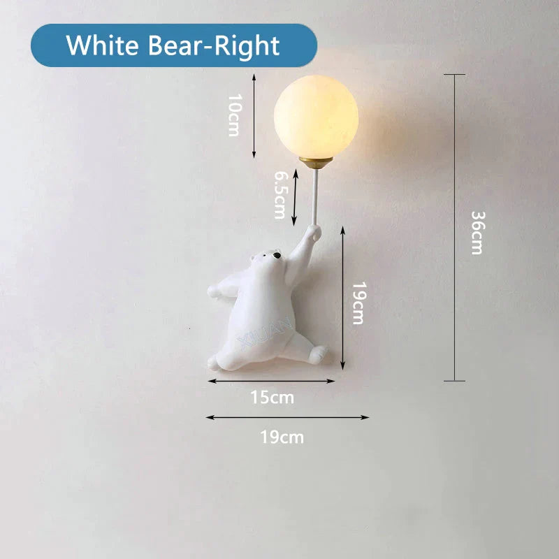 LumiBear | Charming Colorful Cartoon Wall Lamp for Kids' Rooms 4