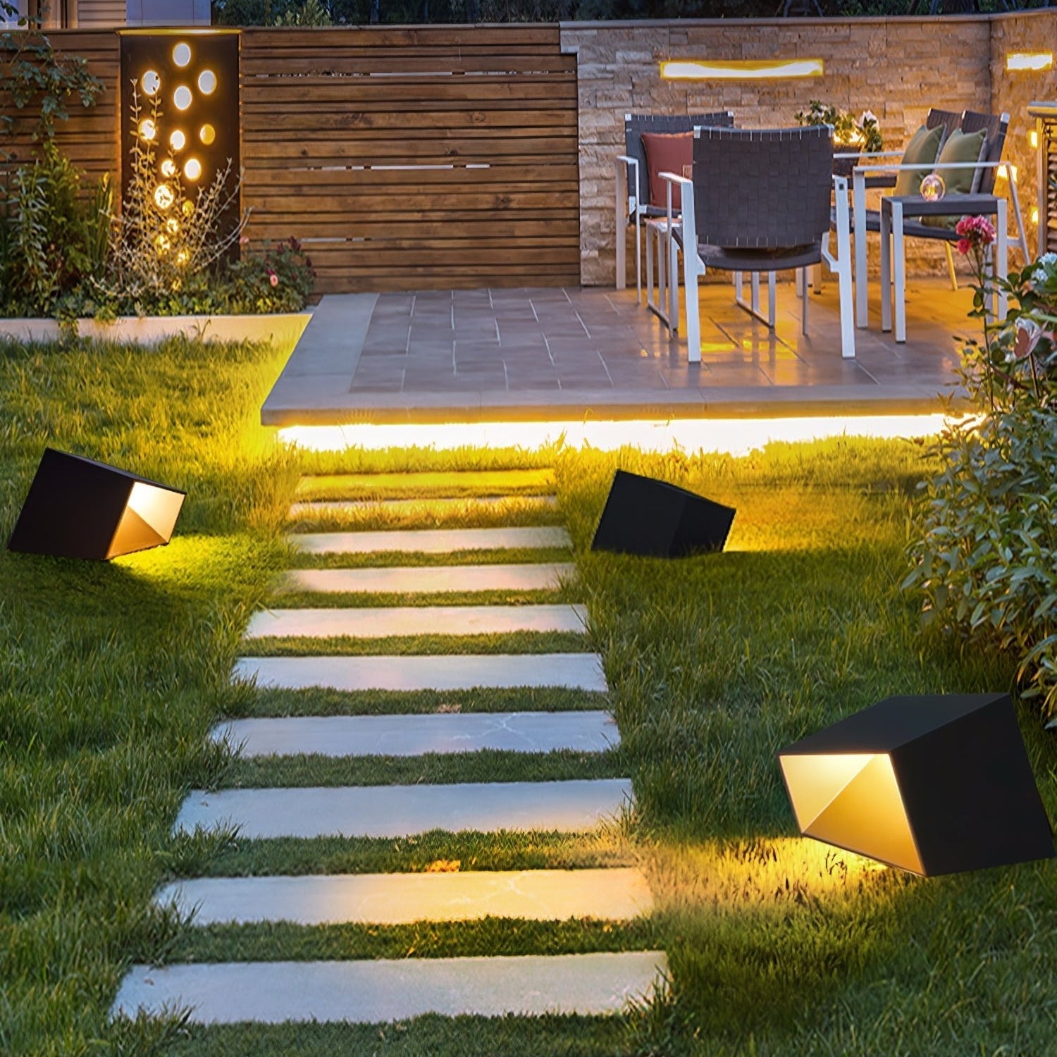 Luminara | Elegant Compact Solar Outdoor Garden Light with Remote Control 4