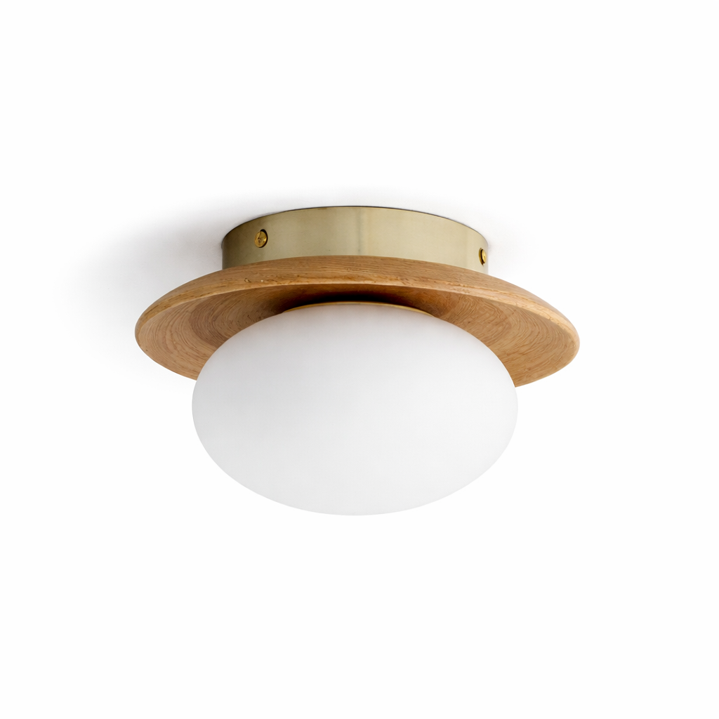 Luminara | Elegant Frosted Glass Flush Mount Ceiling Light Fixture 0