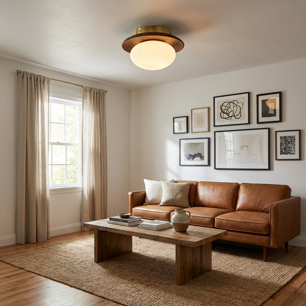 Luminara | Elegant Frosted Glass Flush Mount Ceiling Light Fixture 5