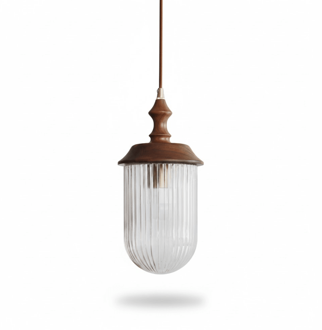 Luminara | Elegant Mid-Century Modern Glass Pendant Lighting Fixture 8