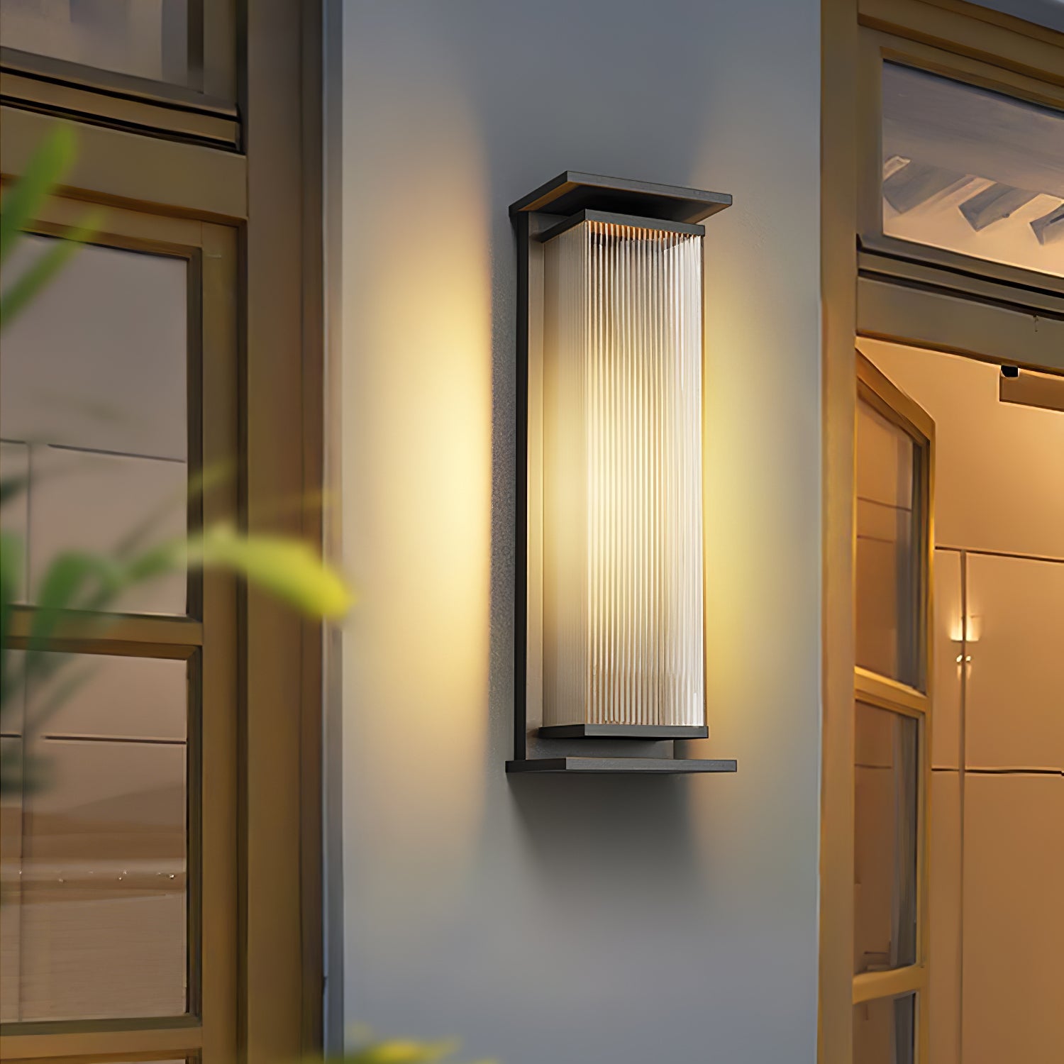 Luminara | Modern Durable Solar Outdoor Wall Lantern with Remote Control 4