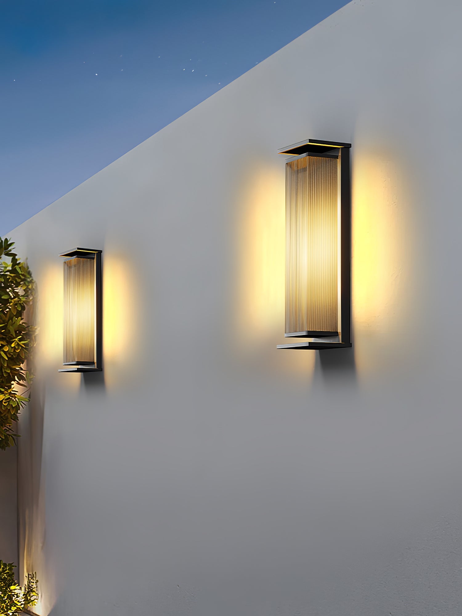 Luminara | Modern Durable Solar Outdoor Wall Lantern with Remote Control 7