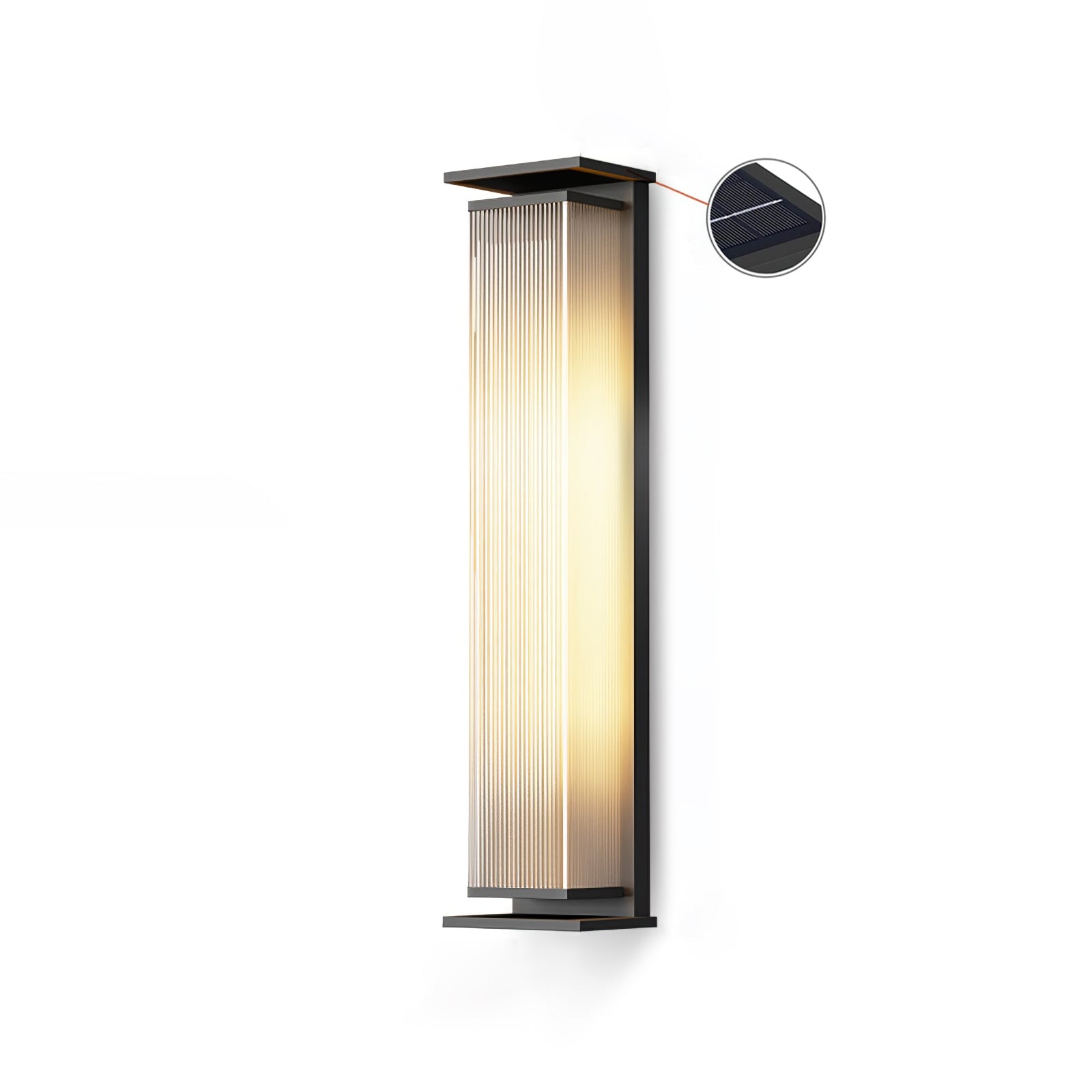 Luminara | Modern Durable Solar Outdoor Wall Lantern with Remote Control 9