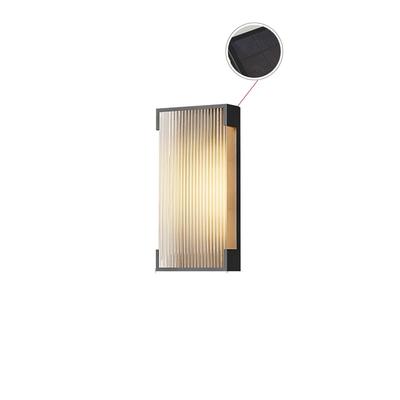 Luminara | Modern Elegant Solar Outdoor Wall Lantern Light Fixture 0