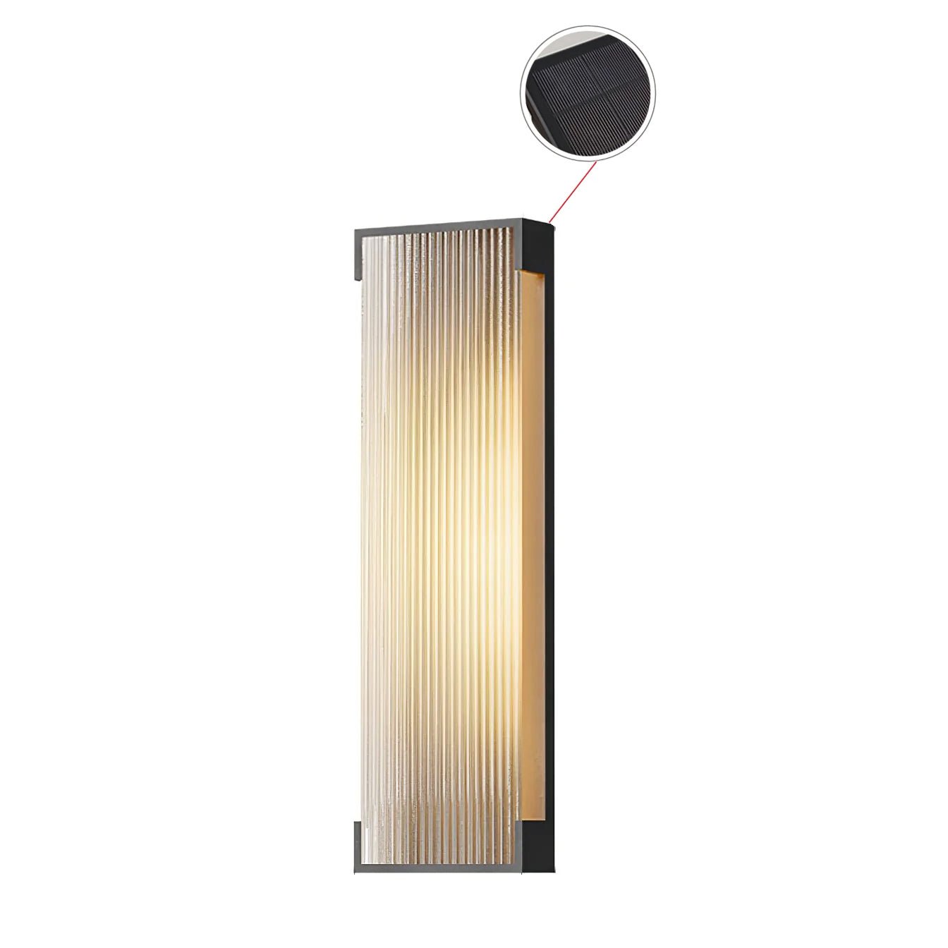 Luminara | Modern Elegant Solar Outdoor Wall Lantern Light Fixture 9