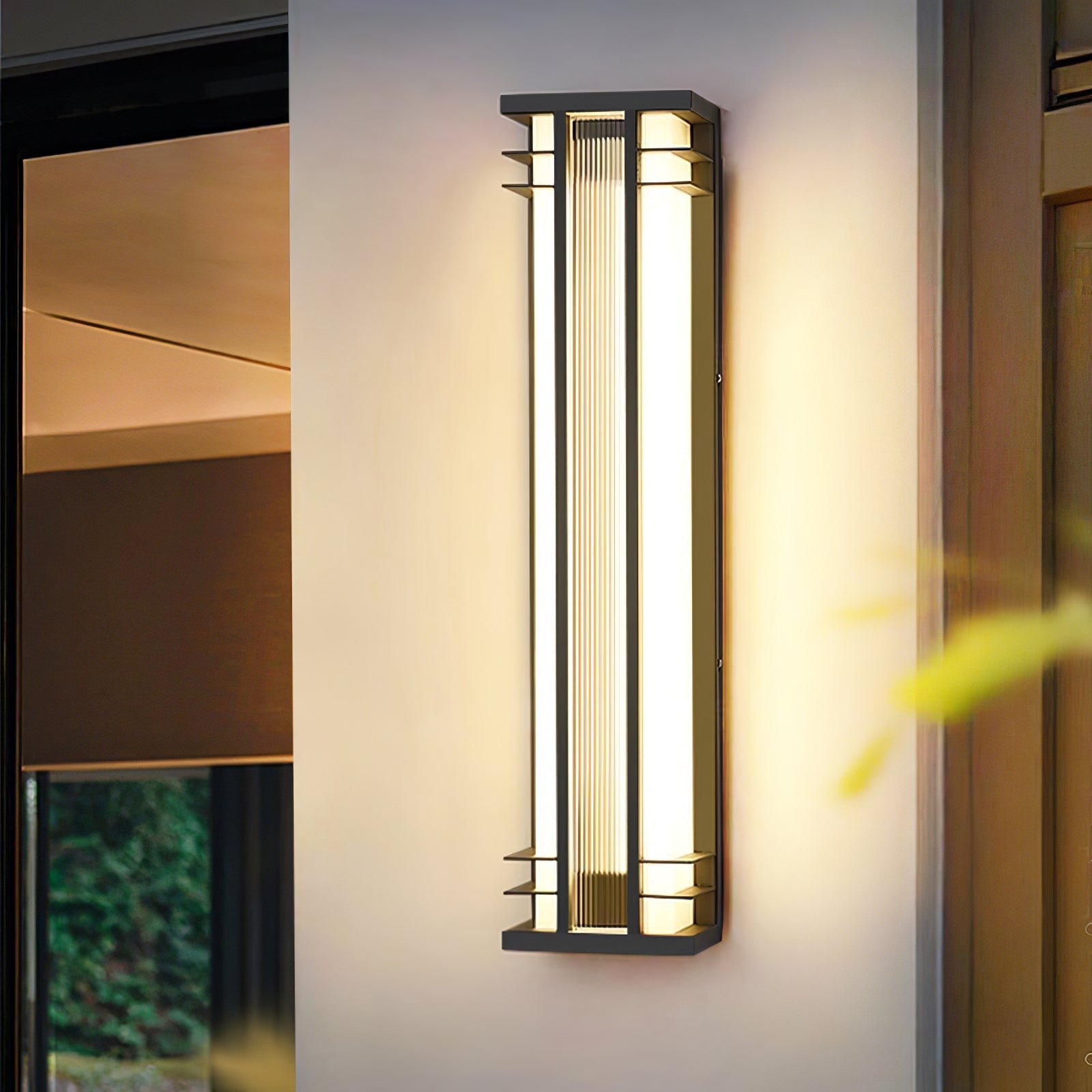 Luminara | Modern Sleek Stainless Steel Outdoor Wall Lamp 6