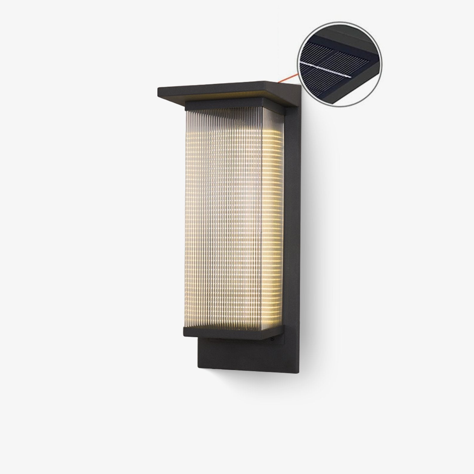 Luminara | Modern Solar Outdoor Wall Lamp with Remote Control 0