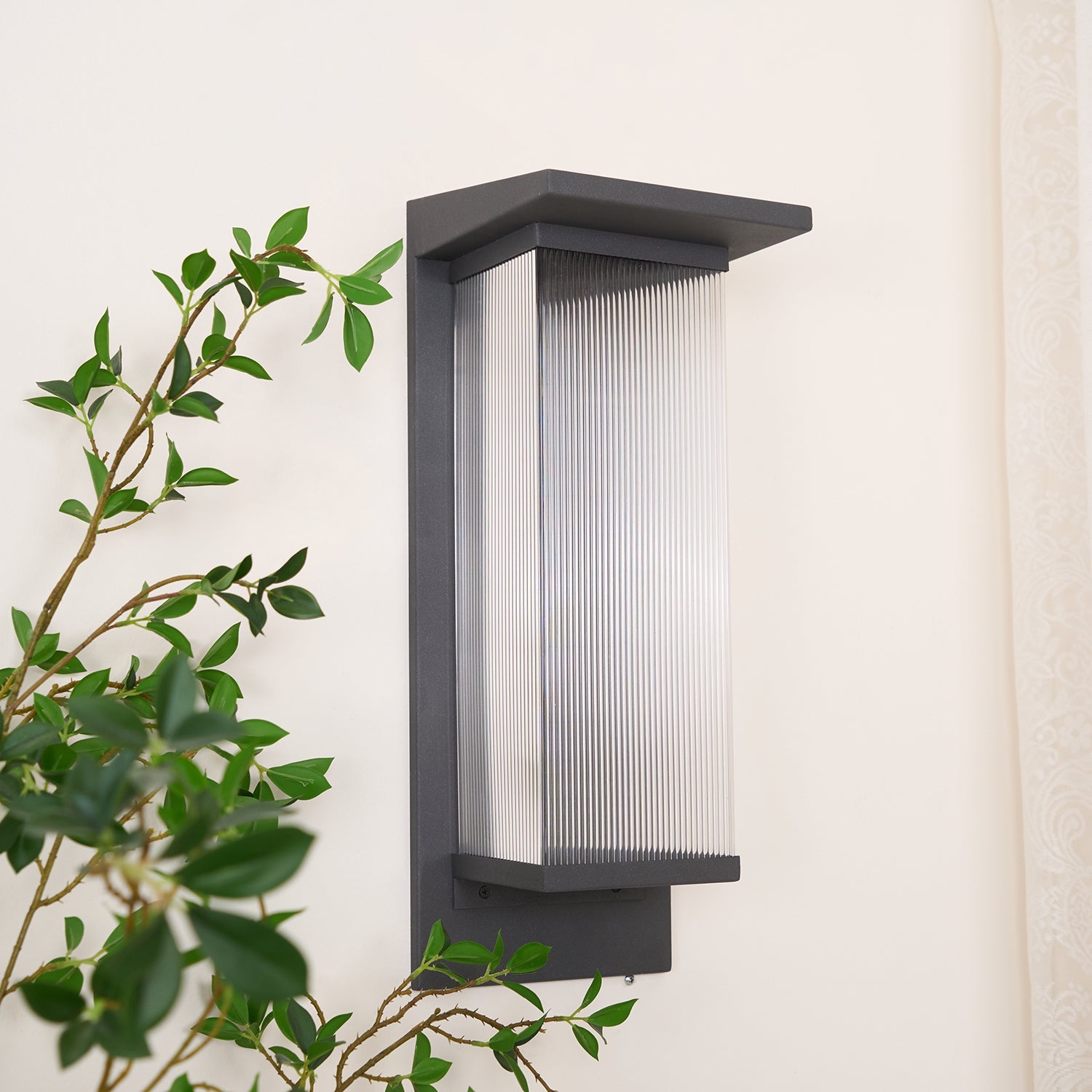 Luminara | Modern Solar Outdoor Wall Lamp with Remote Control 8
