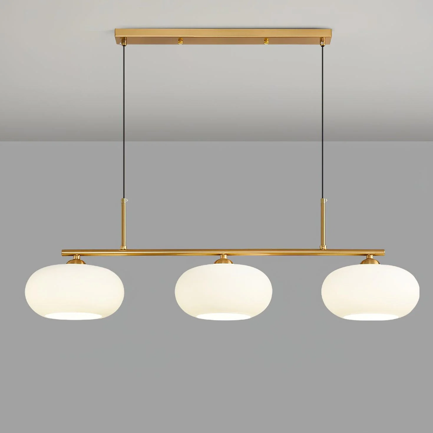 Luminara | Sleek Modern Glass 3-Head Kitchen Pendant Lighting 9