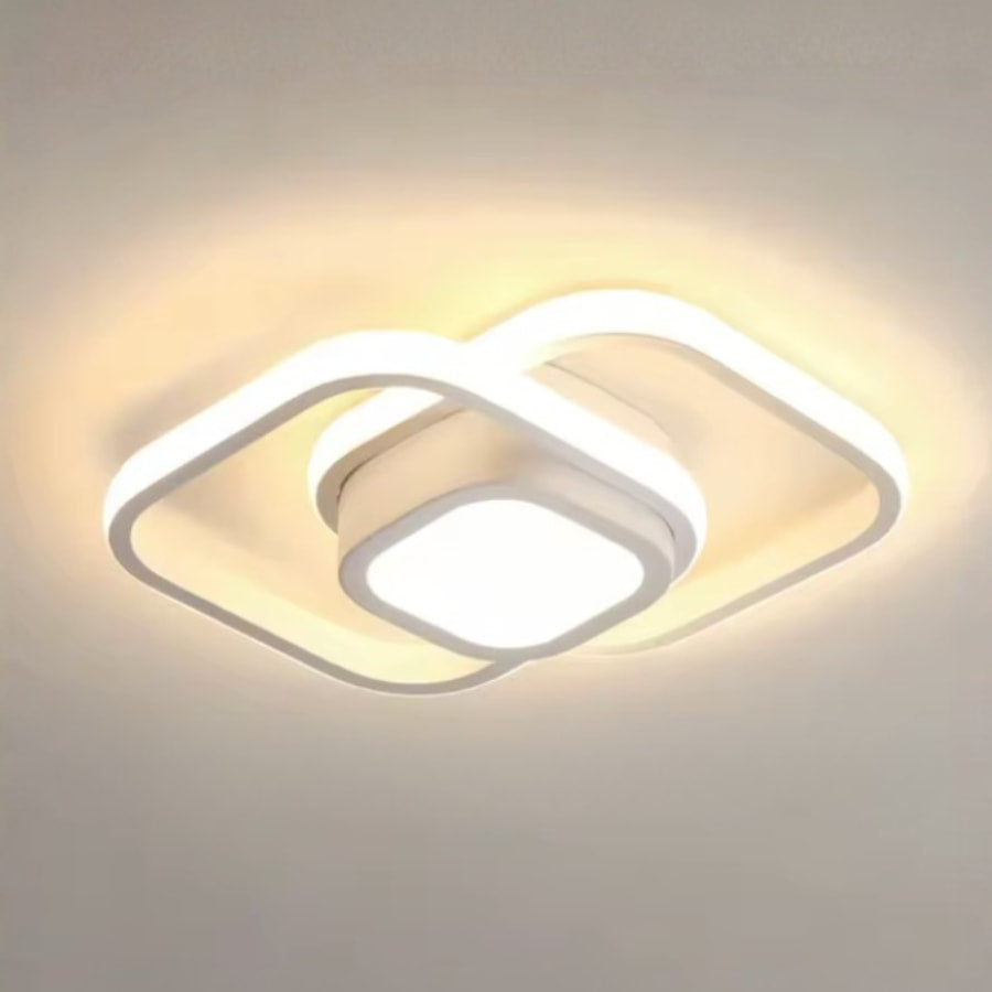 Lunaris Elegant Modern Double Ring LED Ceiling Light Fixture 23