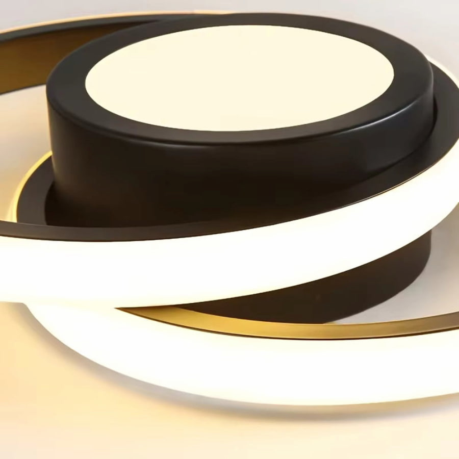 Lunaris Elegant Modern Double Ring LED Ceiling Light Fixture 5