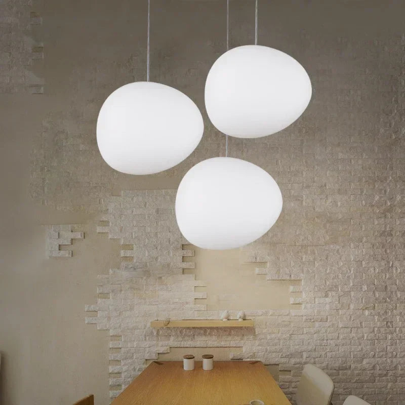 Lunaris | Modern Elegant Round Glass Pendant Lighting Fixture 5