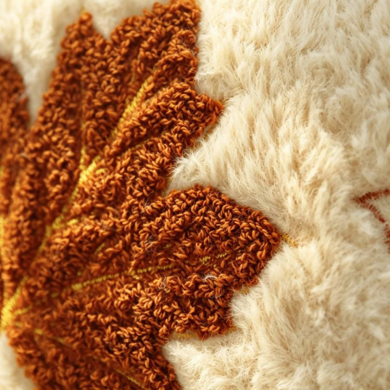Lunessa | Autumn Plush Cushion Covers with Elegant 3D Embroidery