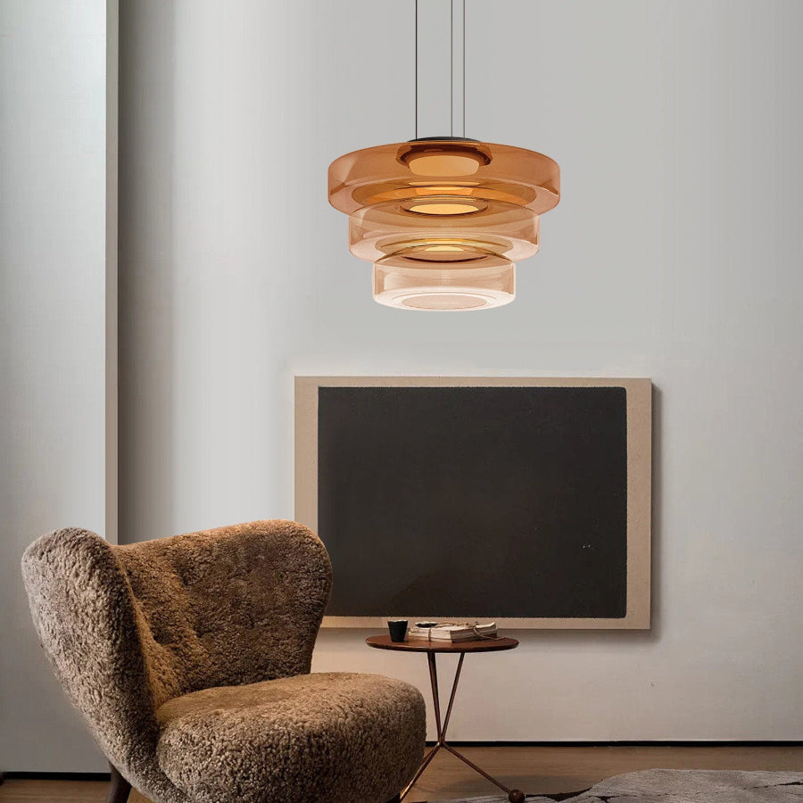 Luxenor | Elegant Luma Glass Pendant Light for Warm Kitchen Glow 10