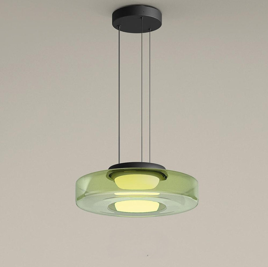 Luxenor | Elegant Luma Glass Pendant Light for Warm Kitchen Glow 4