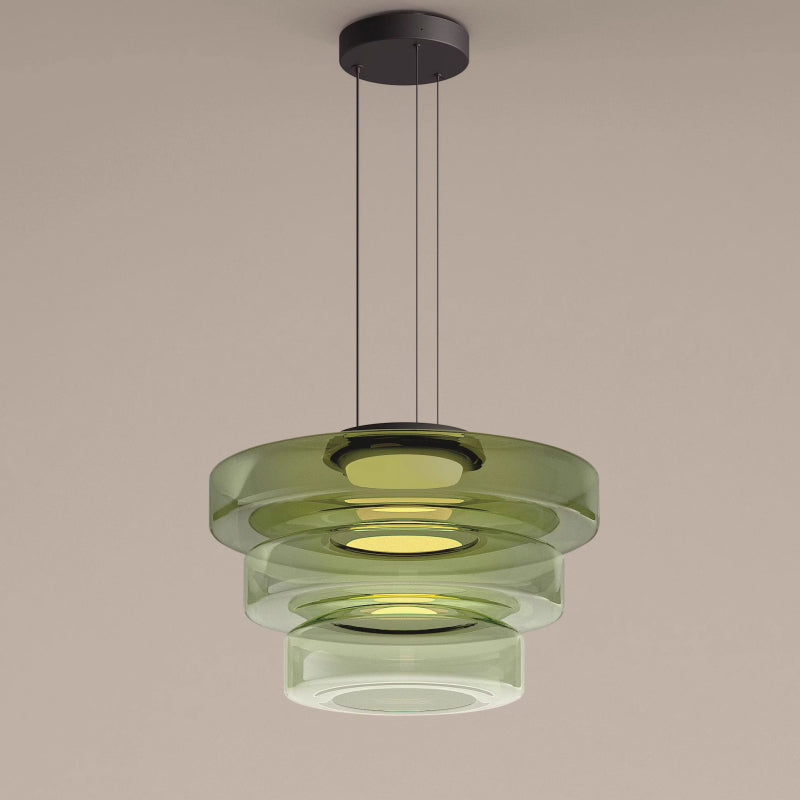 Luxenor | Elegant Luma Glass Pendant Light for Warm Kitchen Glow 7
