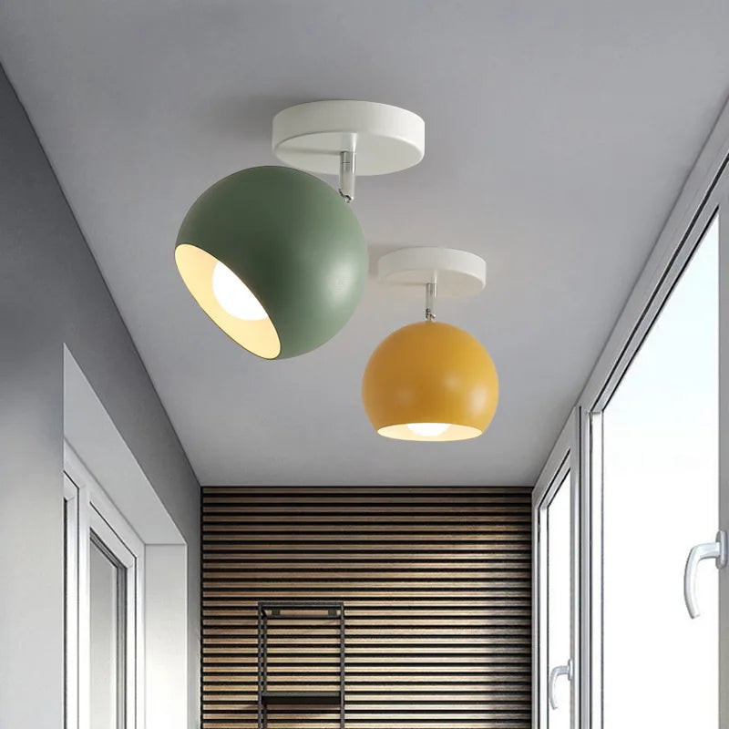 MacaronGlow | Cheerful Pastel LED Flush Mount Ceiling Light Fixture 1