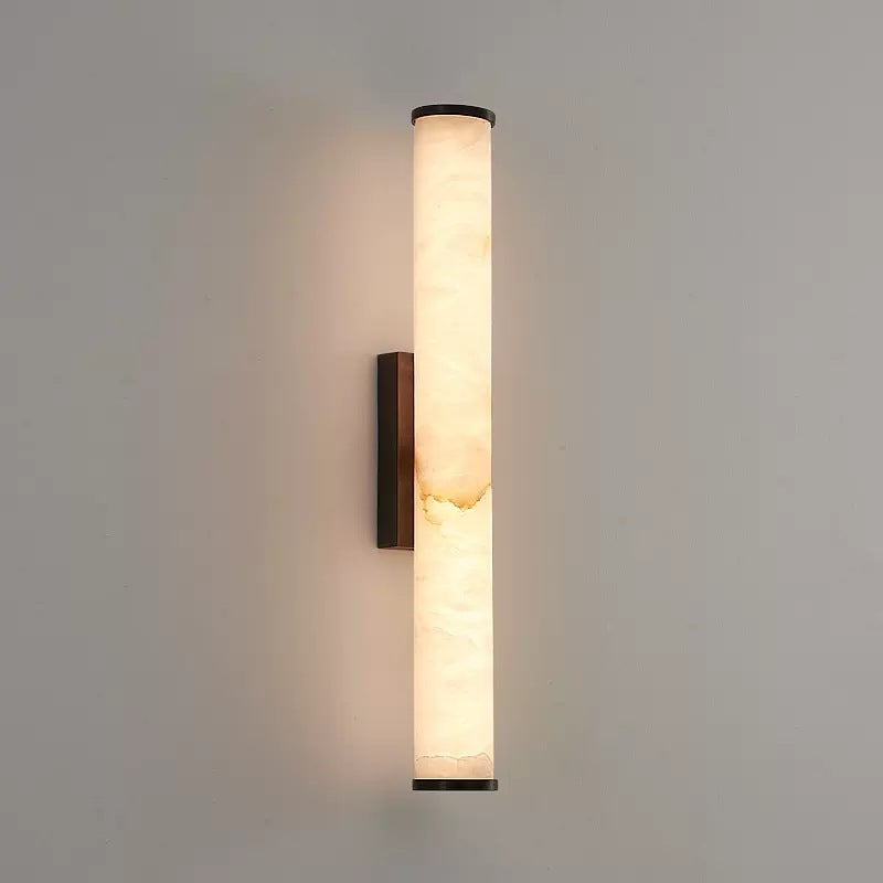 MarbleGlow | Elegant Minimalist Copper-Finished LED Wall Sconce 2