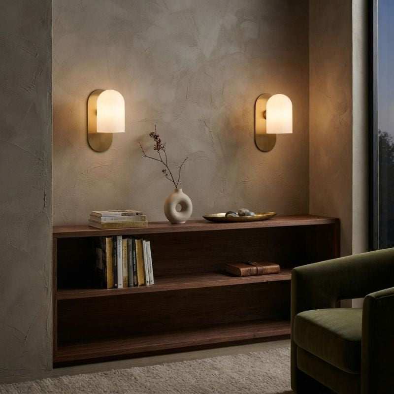Marvella | Handmade Brass Wall Sconce for Soft Ambient Glow