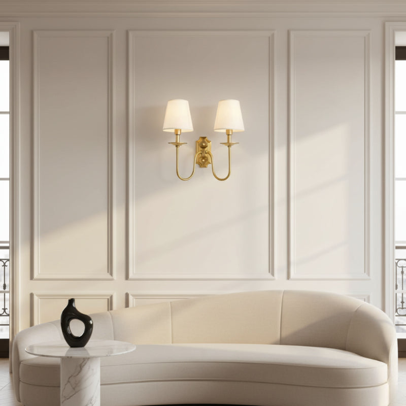 Miralux | Elegant Brass Wall Sconce for Warm Ambient Lighting 3