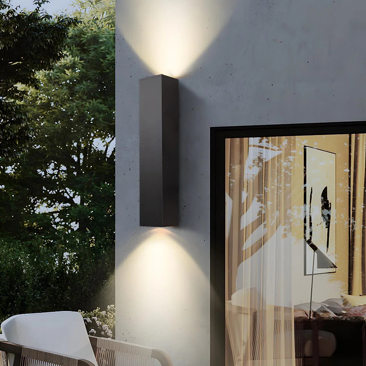 Modern Outdoor Wall Light with IP65 Waterproof Rating – Up and Down LED Exterior Wall Lights for Garden and Patio 0