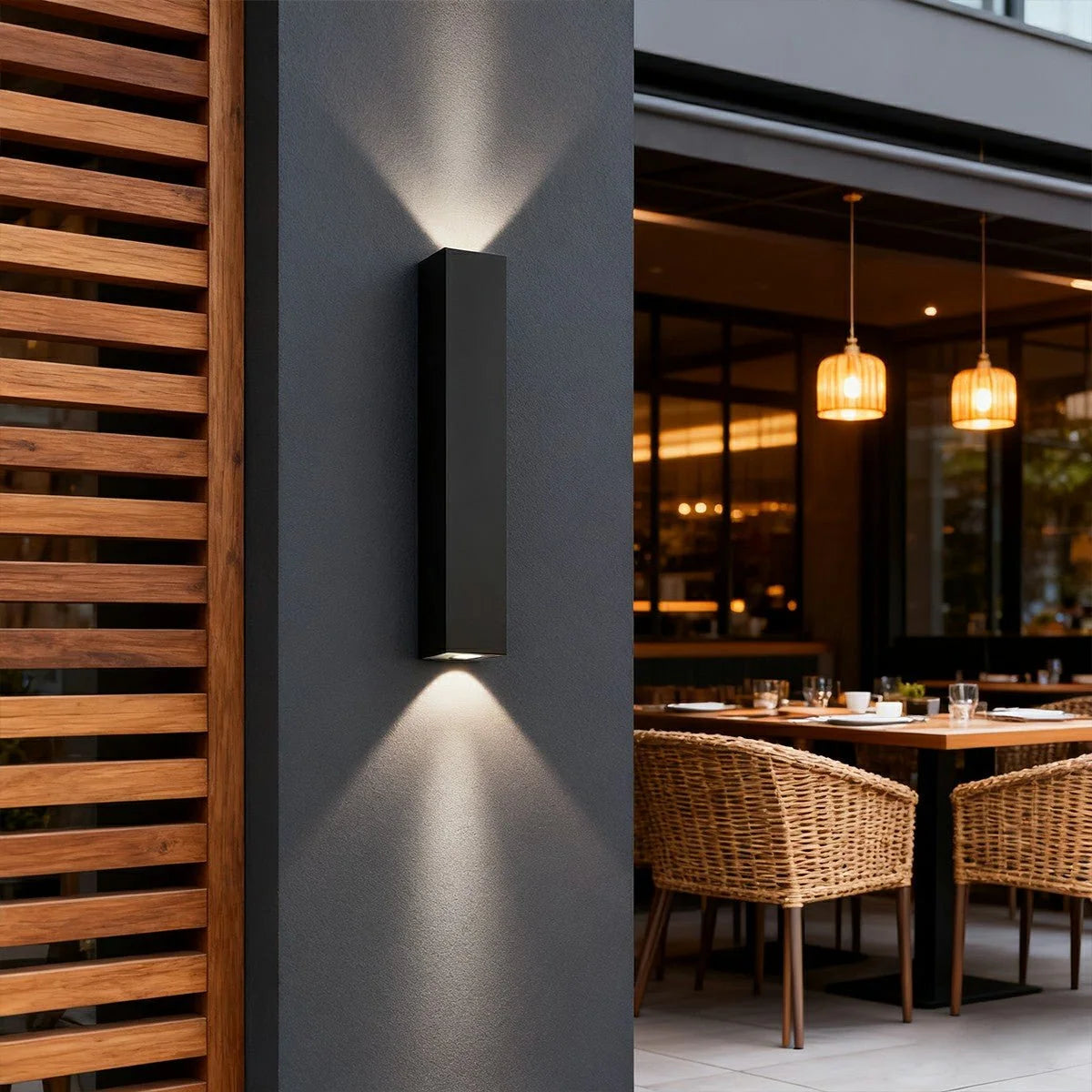 Modern Outdoor Wall Light with IP65 Waterproof Rating – Up and Down LED Exterior Wall Lights for Garden and Patio 6